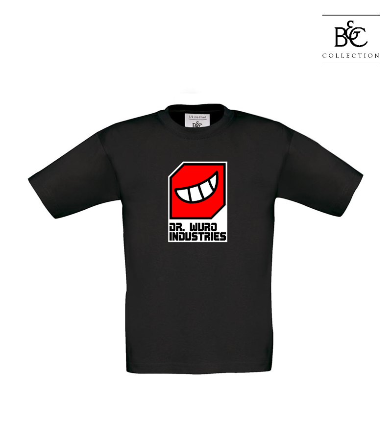 B&C Kinder T-Shirt Black "Anton Frontprint"