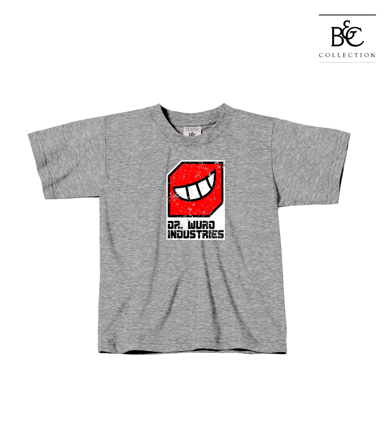 B&C Kinder T-Shirt Sports Grey "Uwe Frontprint"