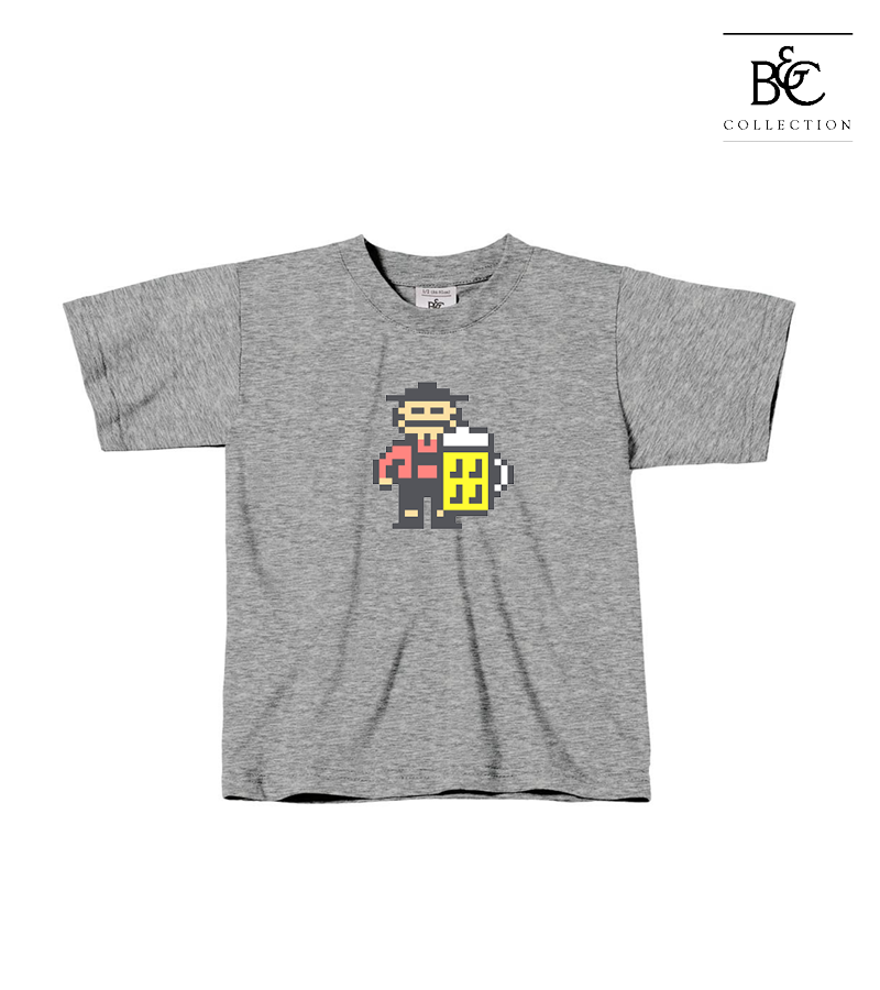 B&C Kinder T-Shirt Sports Grey "Jacob"