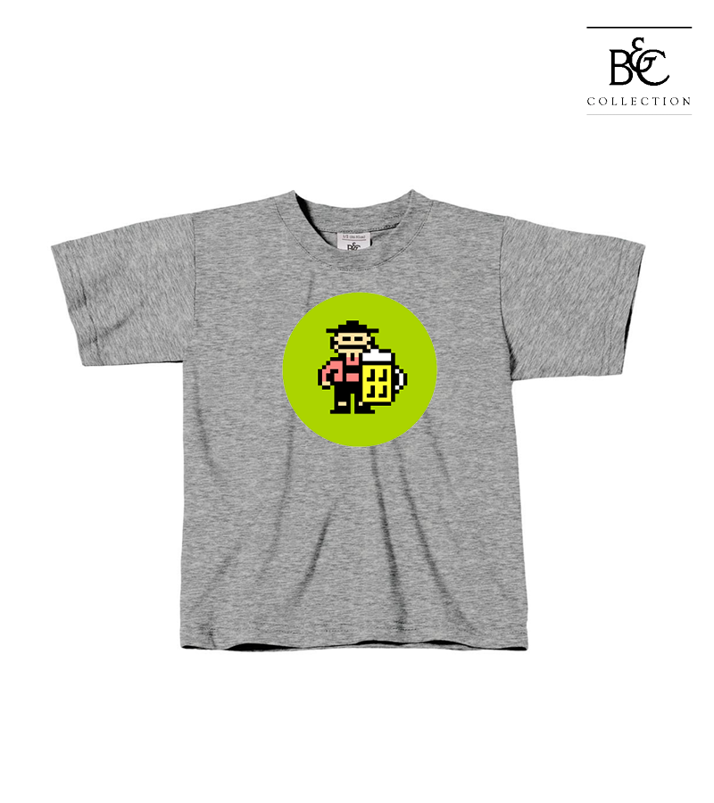 B&C Kinder T-Shirt Sports Grey "Isack"