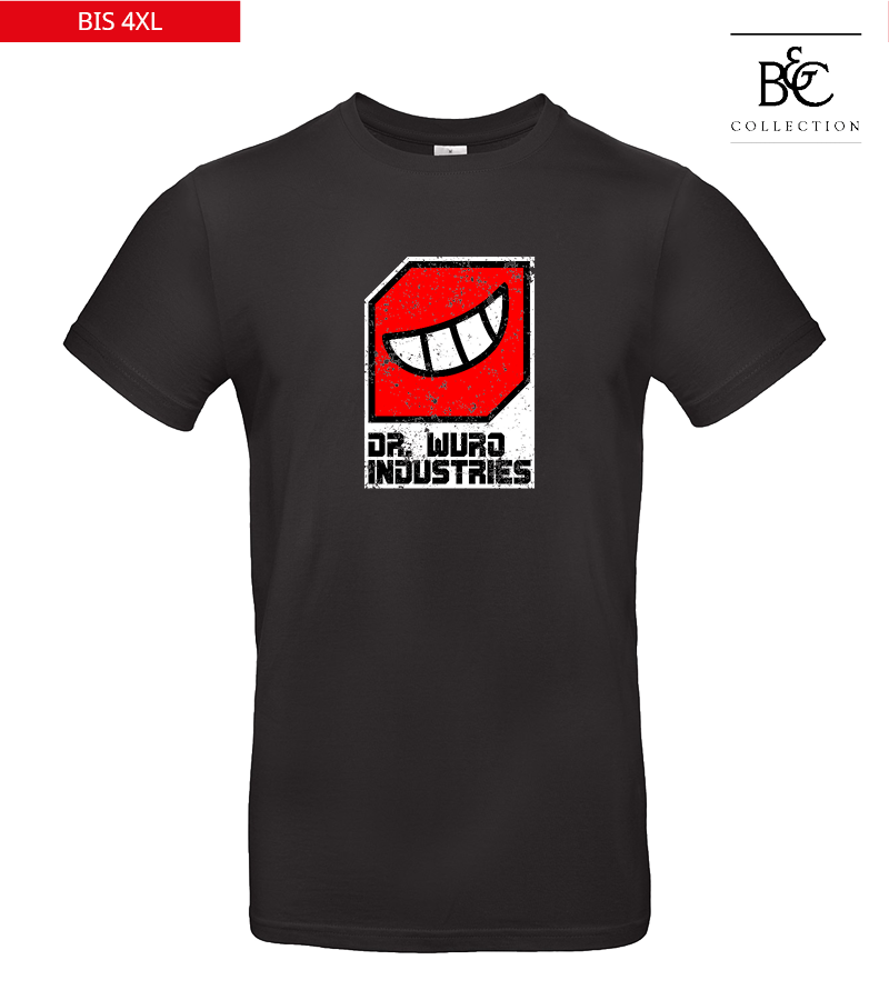 B&C Herren T-Shirt Black "Uwe Frontprint"