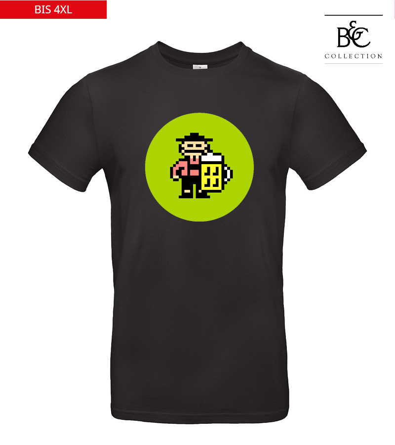 B&C Herren T-Shirt Black "Isack"