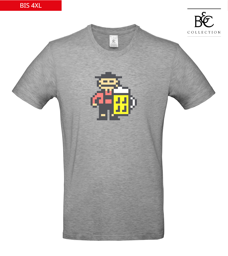 B&C Herren T-Shirt Sports Grey "Jacob"