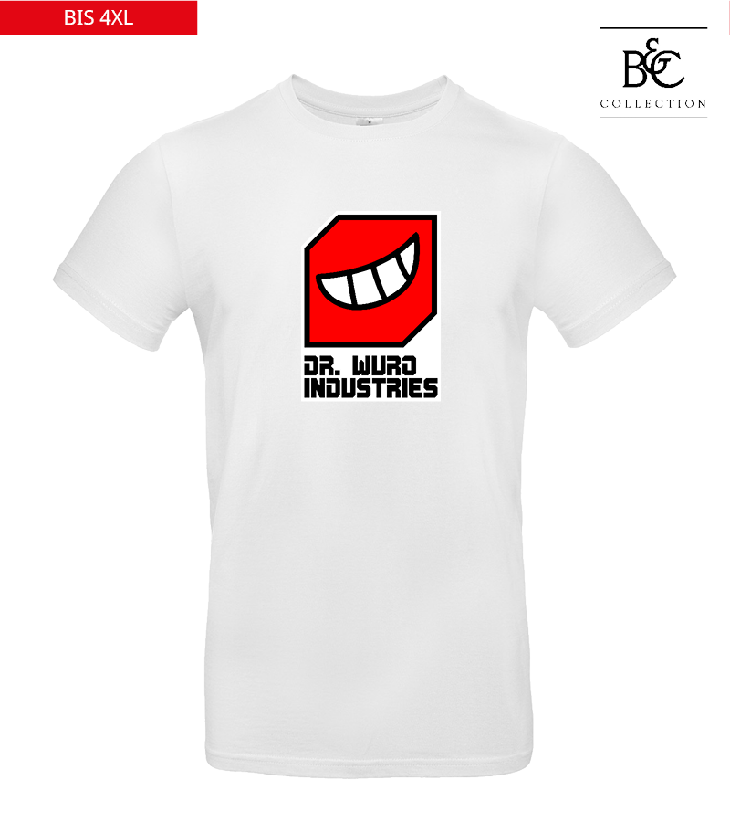 B&C Herren T-Shirt White "Anton Frontprint"