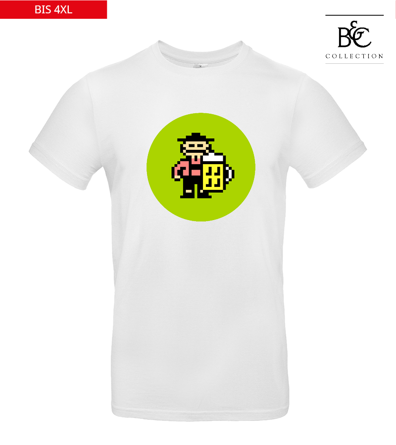 B&C Herren T-Shirt White "Isack"