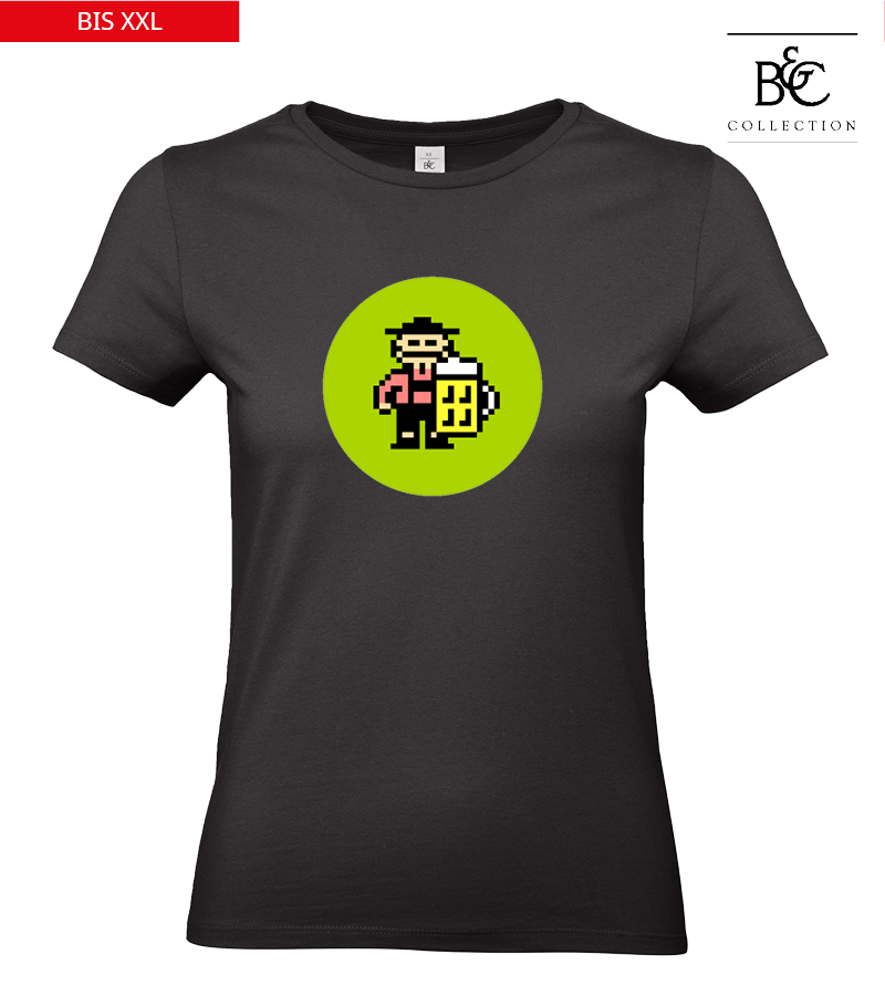 B&C Damen T-Shirt Black "Isack"