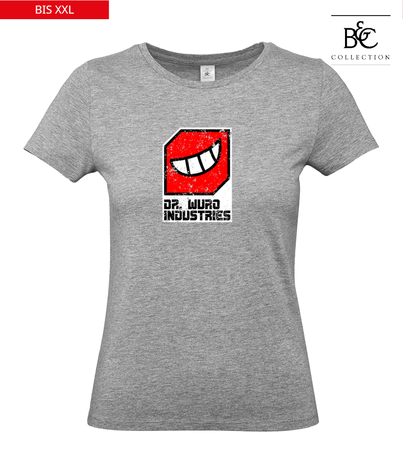 B&C Damen T-Shirt Sports Grey "Uwe Frontprint"