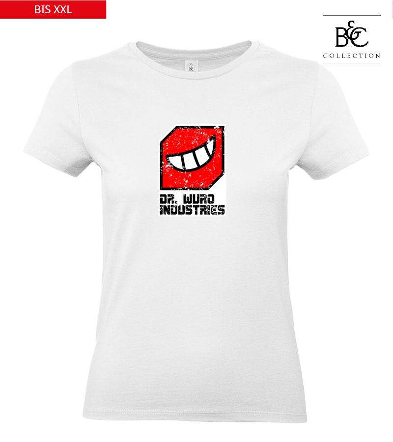 B&C Damen T-Shirt White "Uwe Frontprint"
