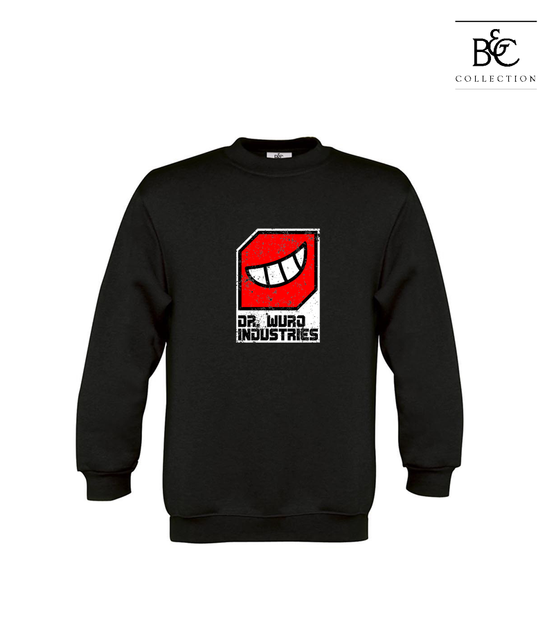 B&C Kinder Sweatshirt Black "Uwe Frontprint"
