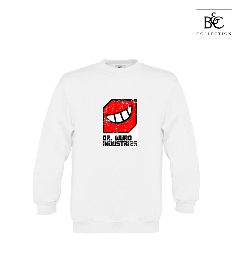 B&C Kinder Sweatshirt White "Uwe Frontprint"