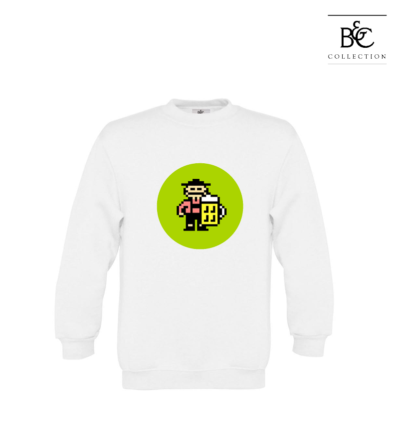 B&C Kinder Sweatshirt White "Isack"