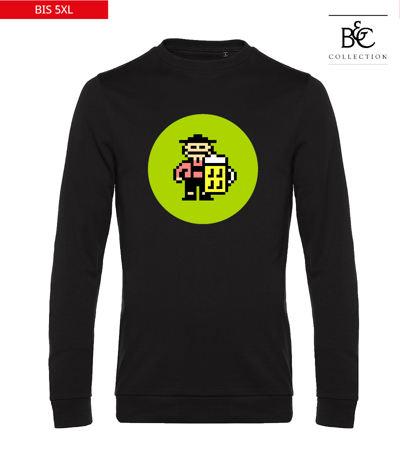 B&C Herren Sweatshirt Black Pure "Isack"