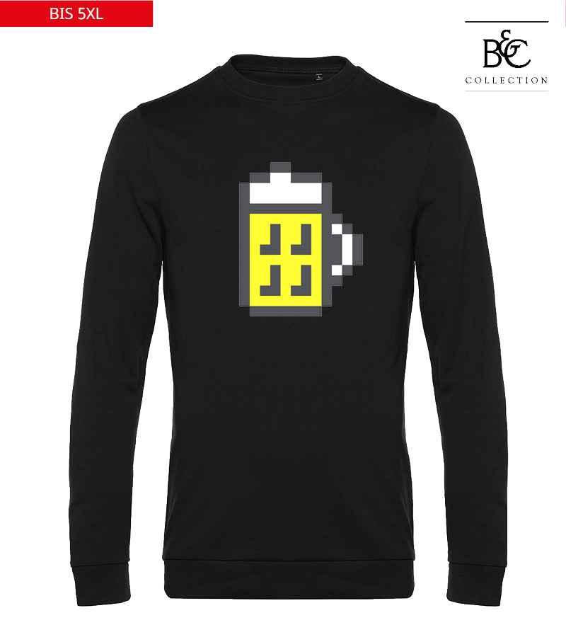 B&C Herren Sweatshirt Black Pure "Bono"