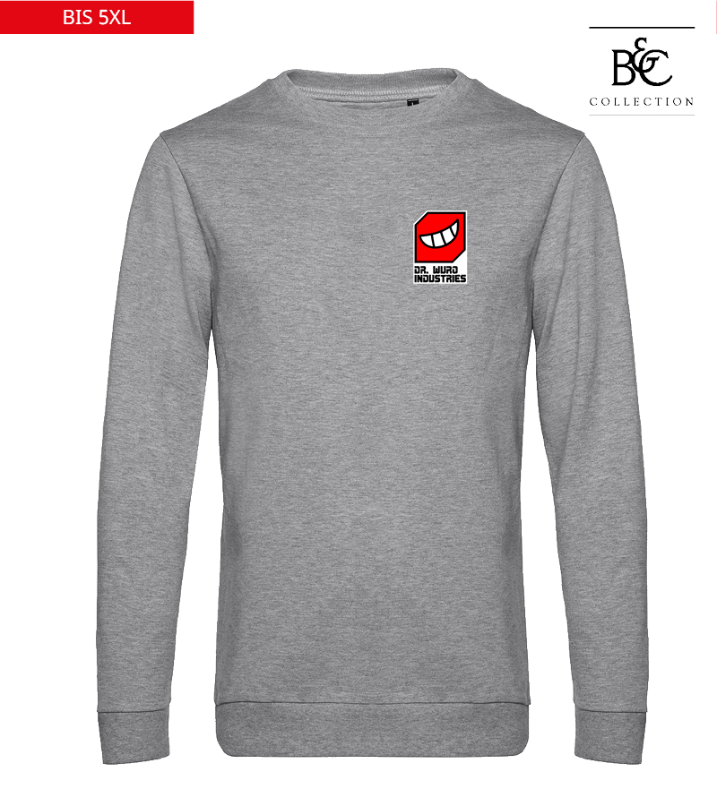 B&C Herren Sweatshirt Heather Grey "Anton"