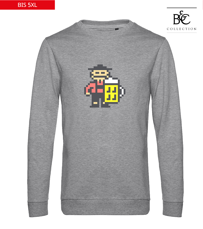 B&C Herren Sweatshirt Heather Grey "Jacob"