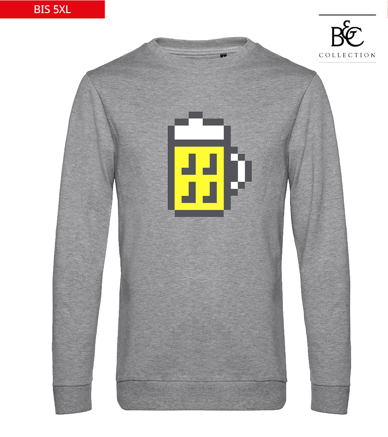 B&C Herren Sweatshirt Heather Grey "Bono"