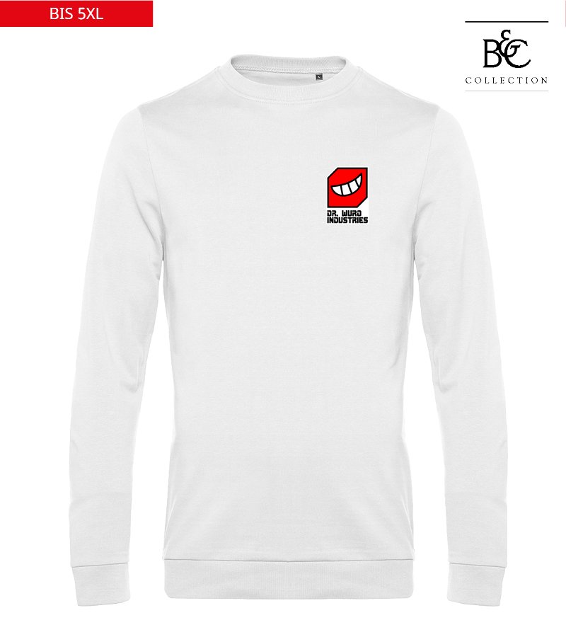 B&C Herren Sweatshirt White "Anton"