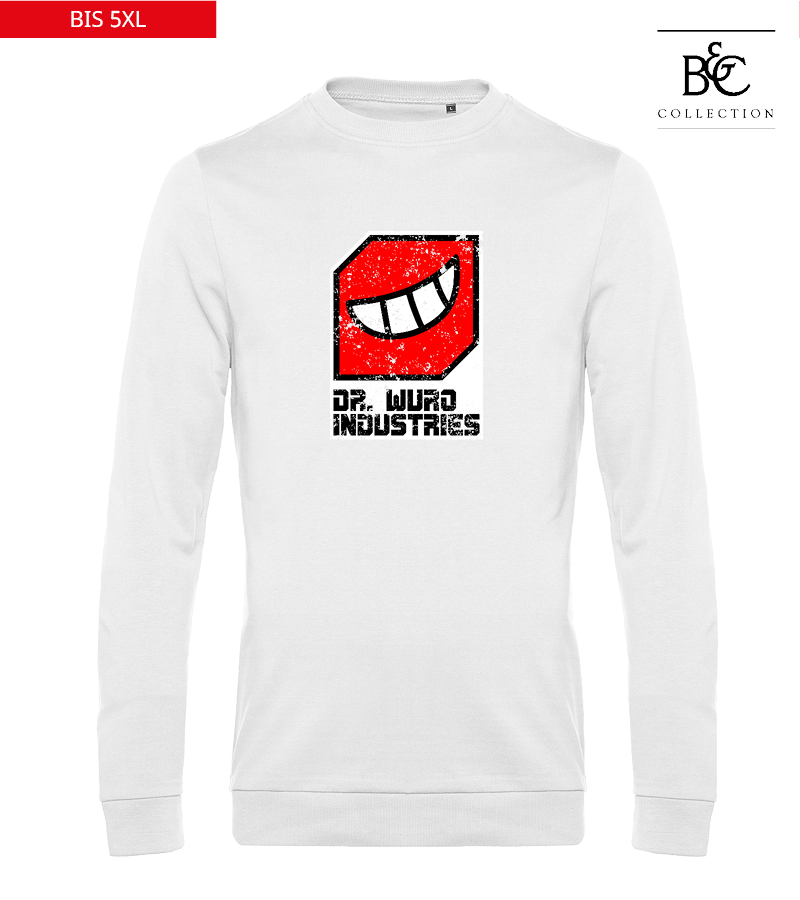 B&C Herren Sweatshirt White "Uwe Frontprint"