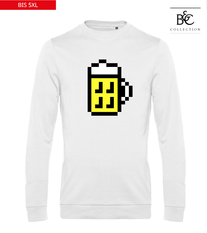 B&C Herren Sweatshirt White "Bono"