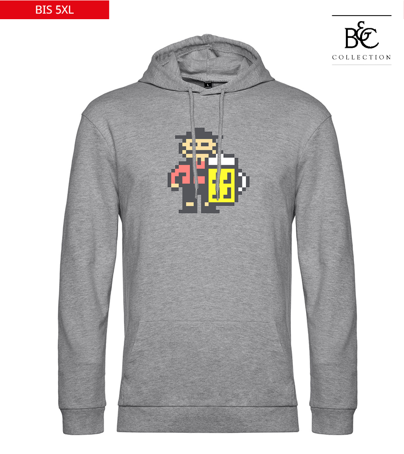 B&C Herren Hoodie Heather Grey "Jacob"