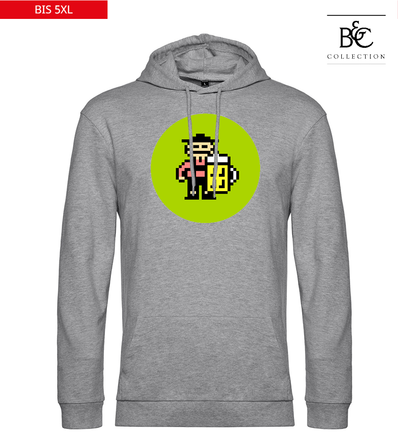 B&C Herren Hoodie Heather Grey "Isack"