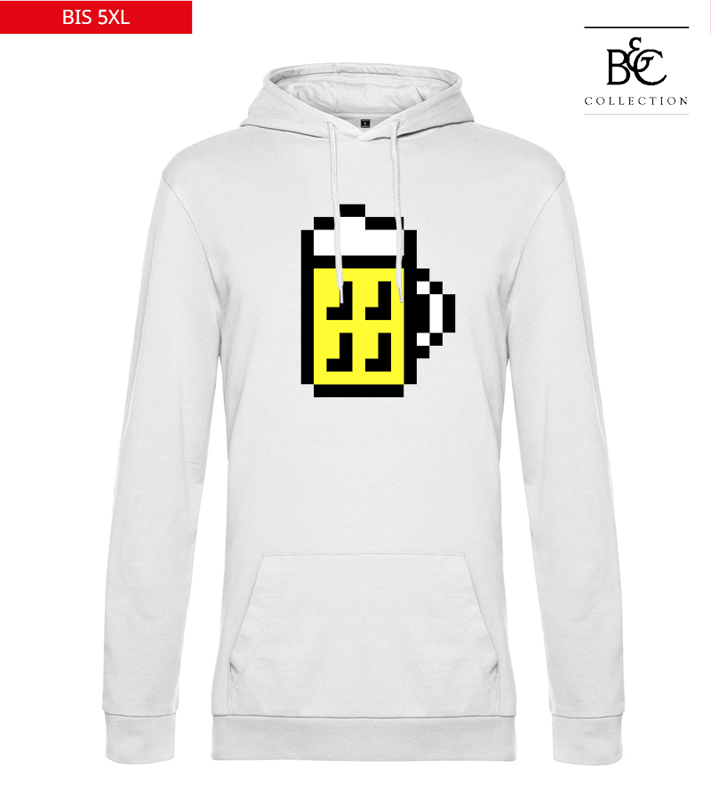 B&C Herren Hoodie White "Bono"
