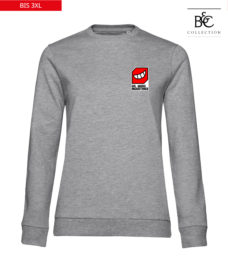B&C Damen Sweatshirt Heather Grey "Anton"