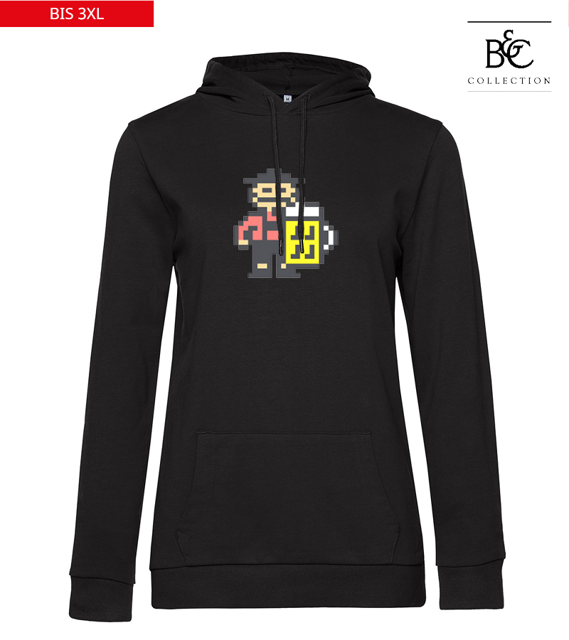 B&C Damen Hoodie Black Pure "Jacob"