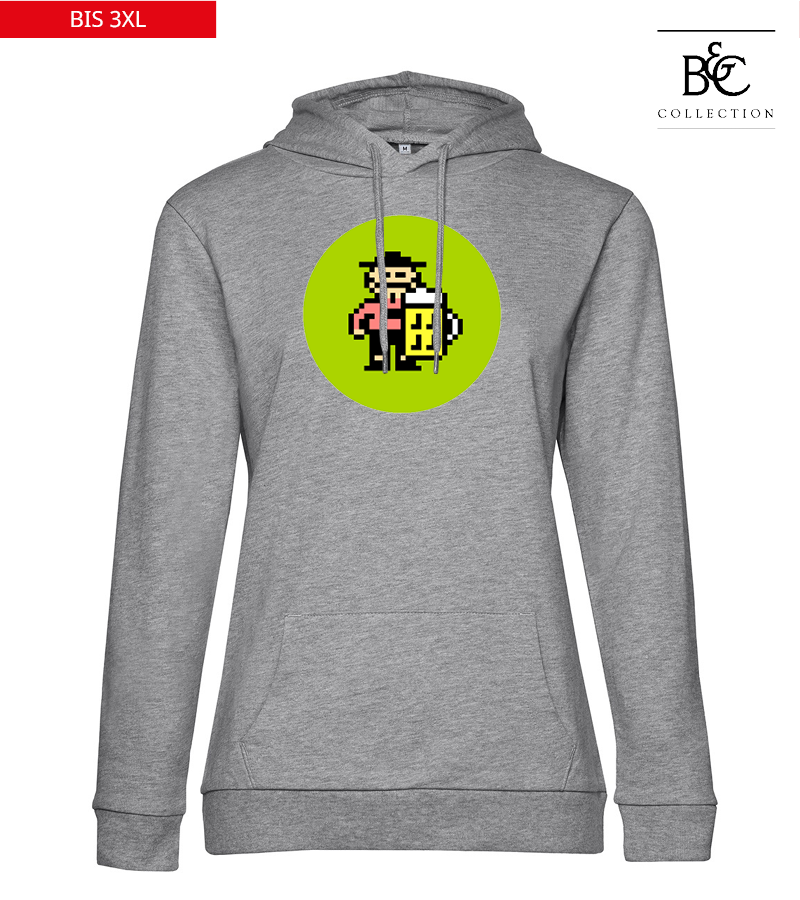 B&C Damen Hoodie Heather Grey "Isack"
