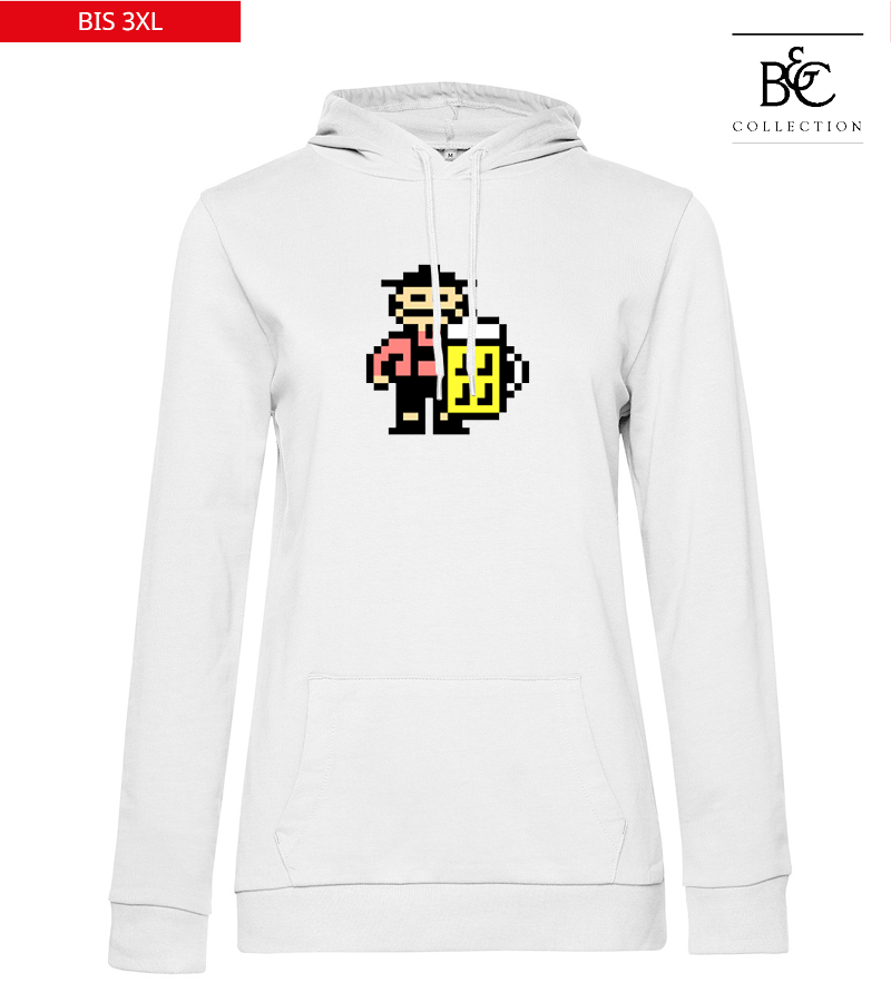 B&C Damen Hoodie White "Jacob"