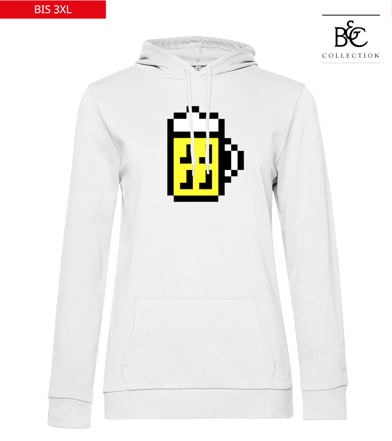 B&C Damen Hoodie White "Bono"