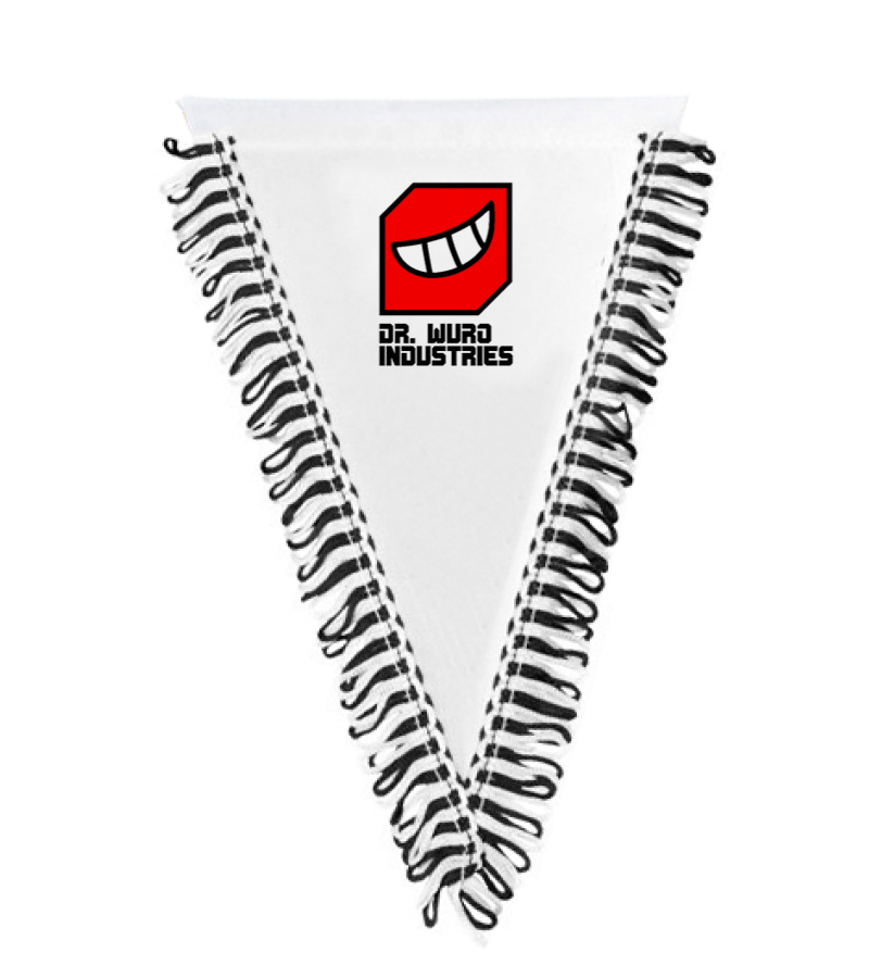 Wimpel dreieckig Black White "Anton"