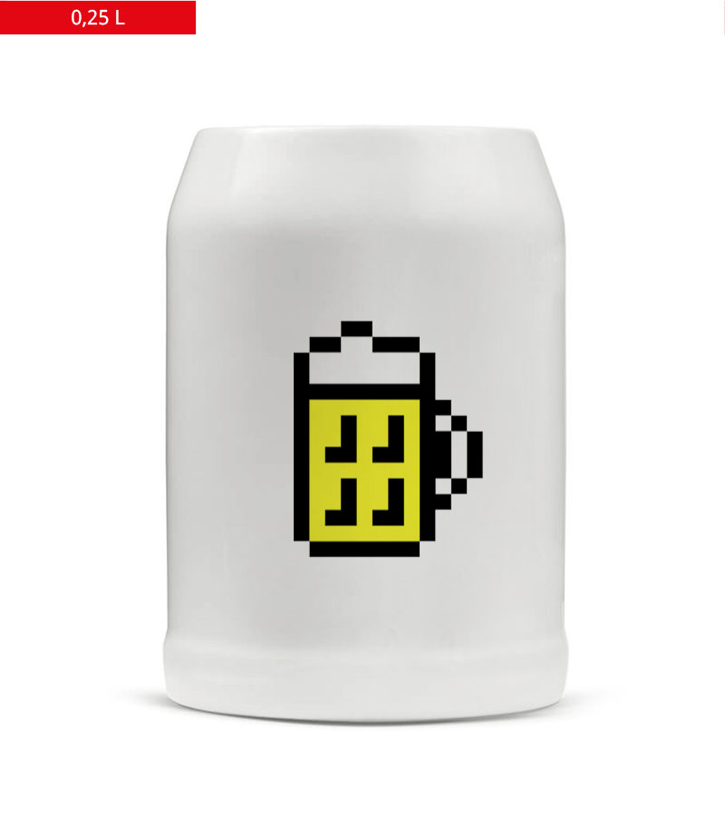 Bierkrug 0,25l White "Bono" A