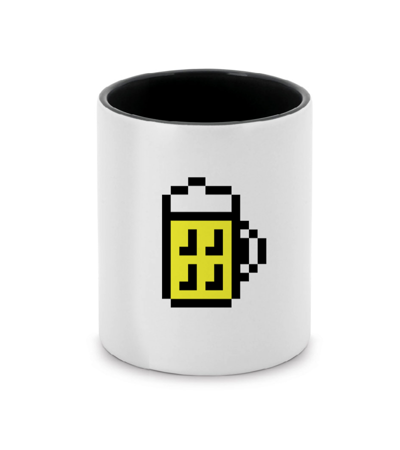 Keramiktasse TwoTone Black "Bono" A