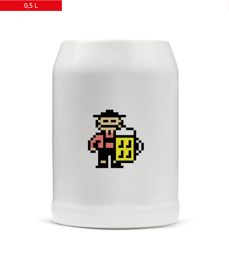 Bierkrug 0,5l White "Jacob" A