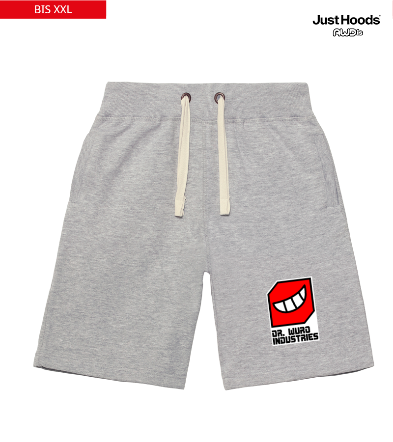 Just Hoods Herren Shorts Heather Grey "Anton"