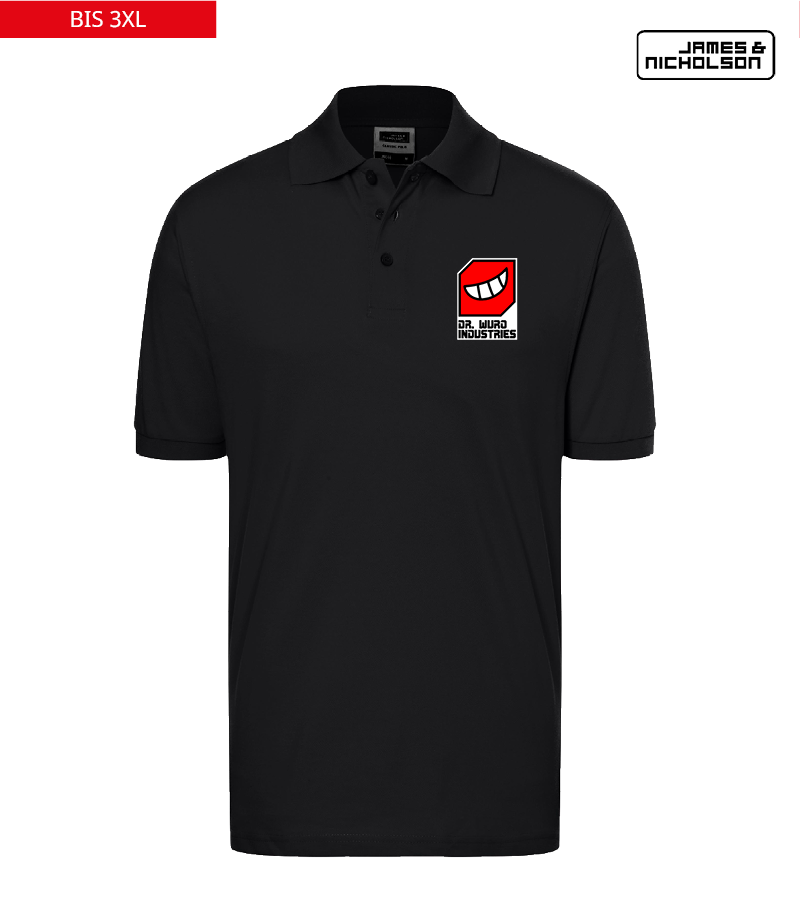 J+N Herren Polo-Shirt Black "Anton"