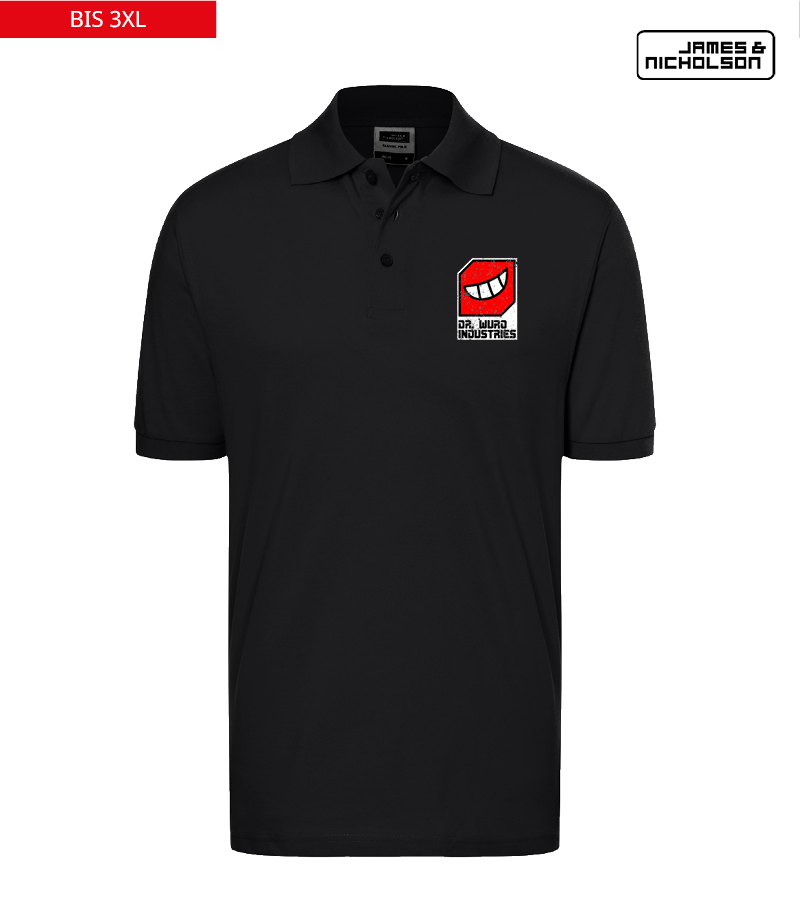 J+N Herren Polo-Shirt Black "Uwe"