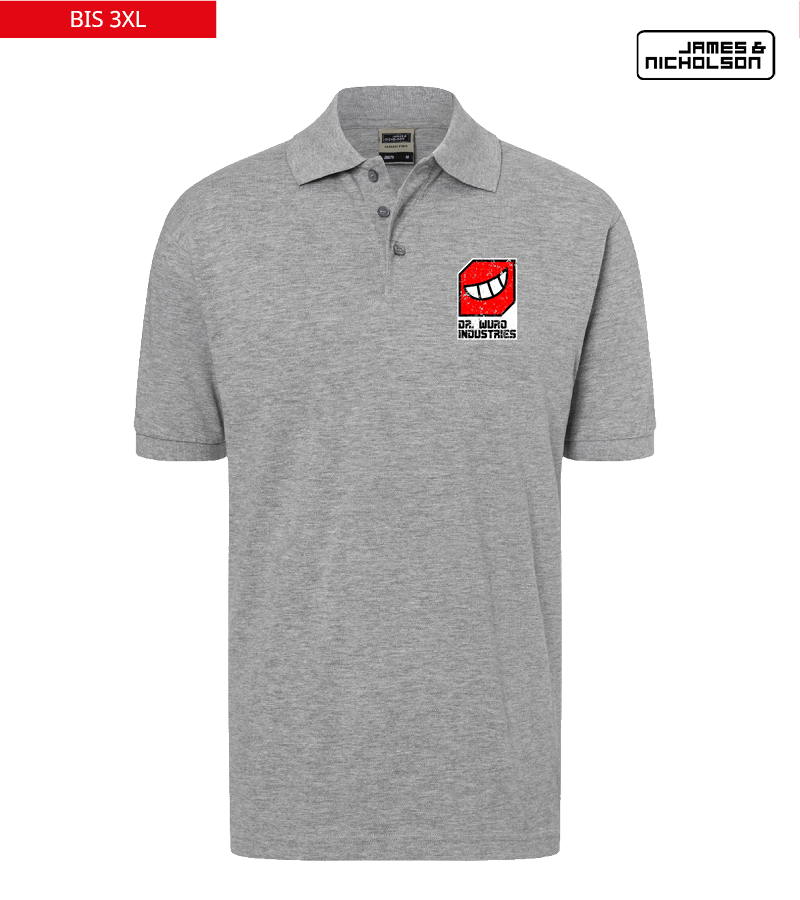 J+N Herren Polo-Shirt Heather Grey "Uwe"
