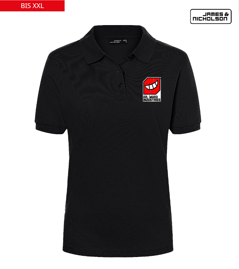 J+N Damen Polo-Shirt Black "Uwe"