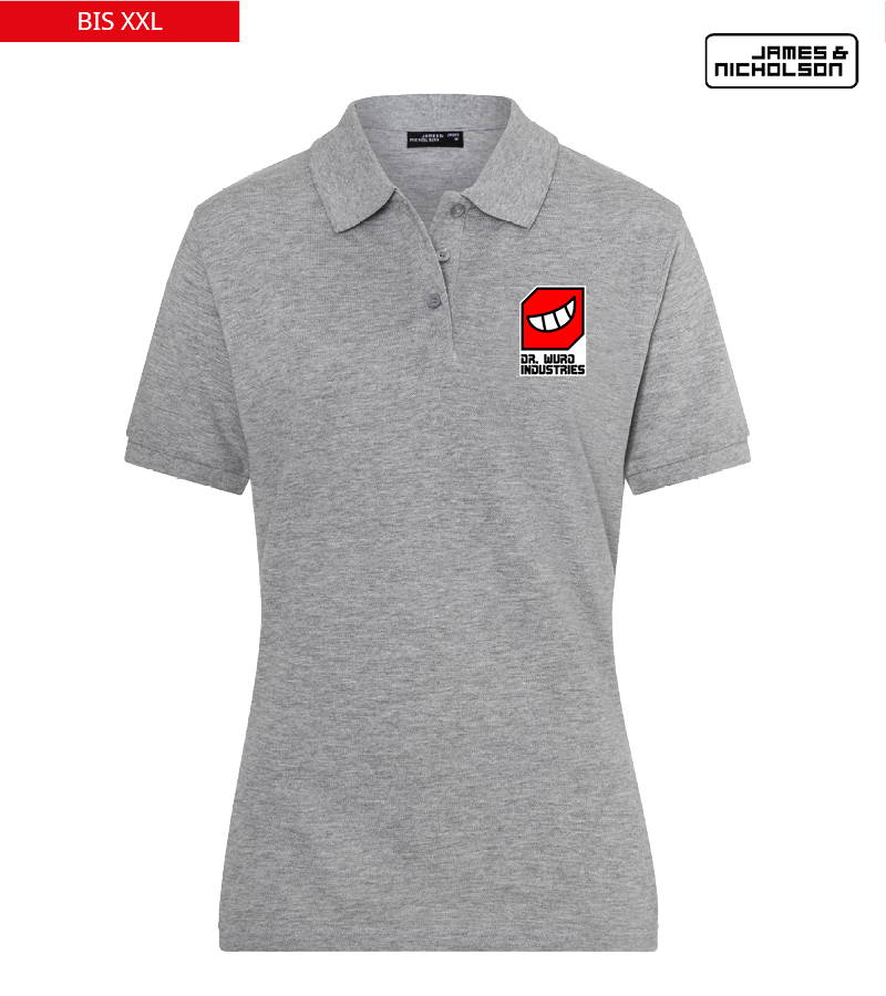 J+N Damen Polo-Shirt Heather Grey "Anton"