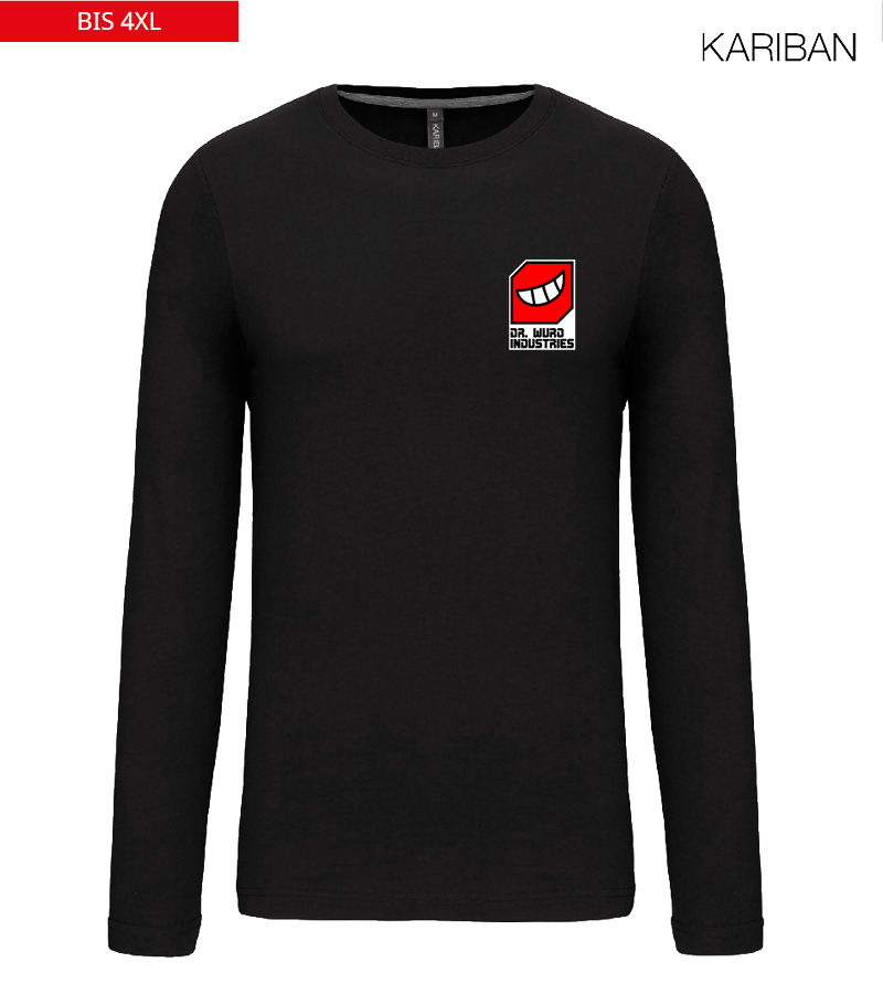 Kariban Herren Langarmshirt Black "Anton"