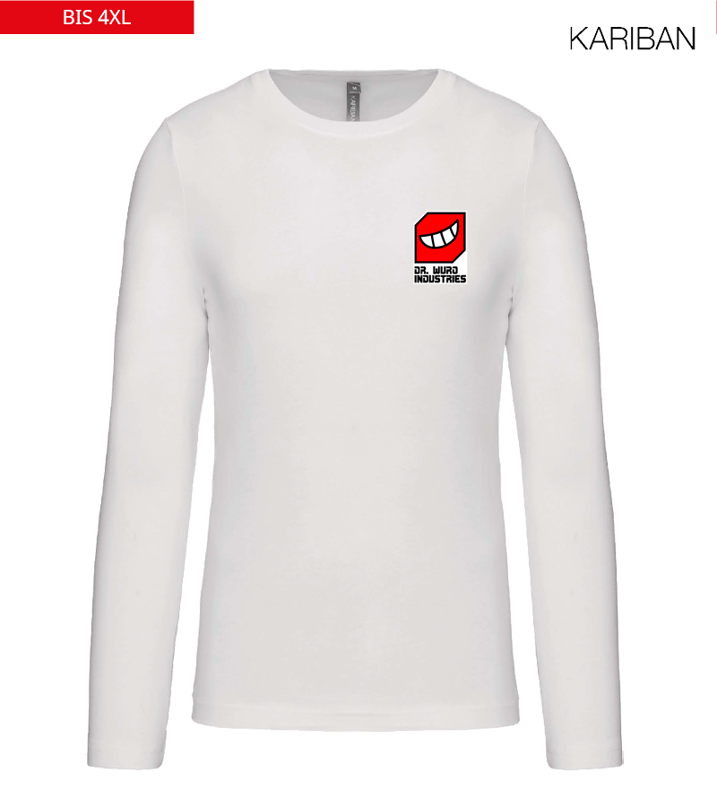 Kariban Herren Langarmshirt White "Anton"