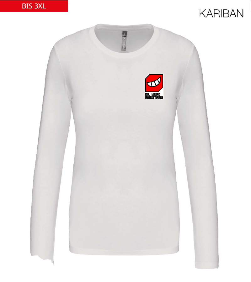 Kariban Damen Langarmshirt White "Anton"