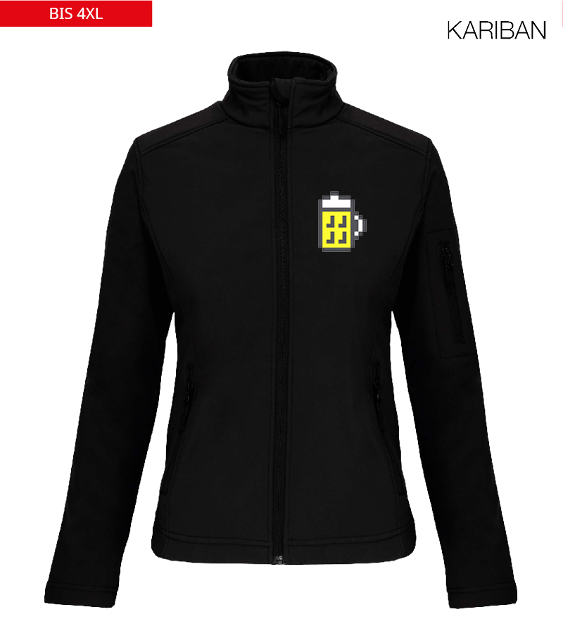 Kariban Damen Softshelljacke Black "Bono"
