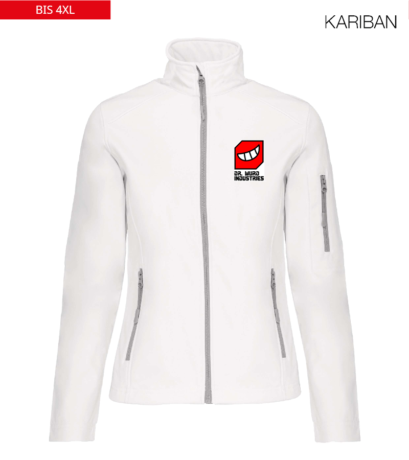 Kariban Damen Softshelljacke White "Anton"