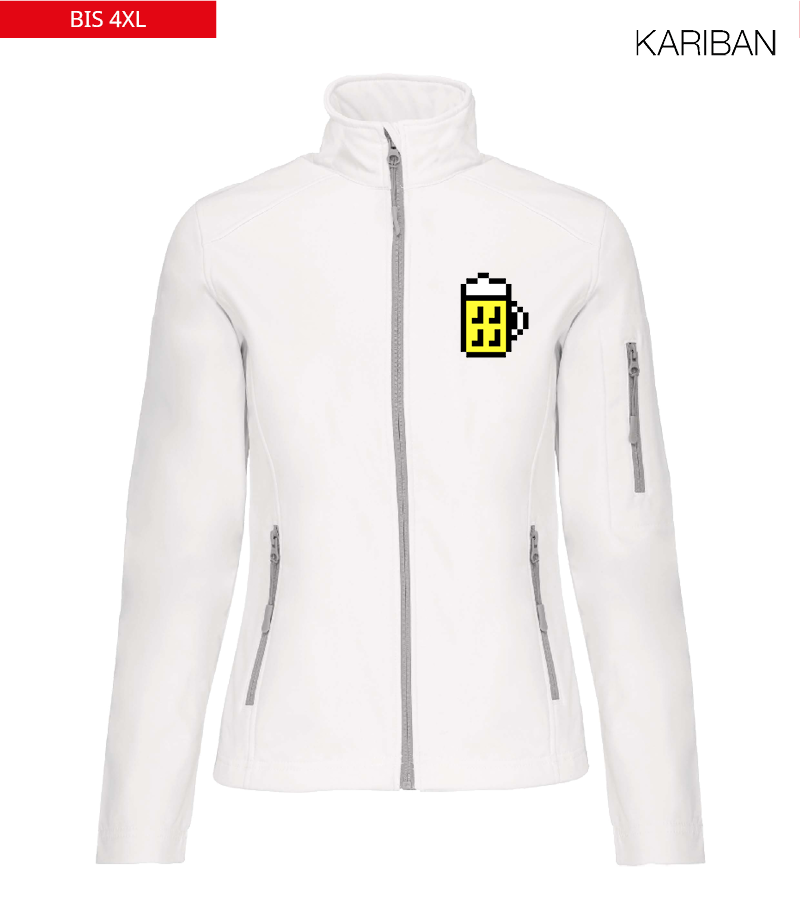 Kariban Damen Softshelljacke White "Bono"