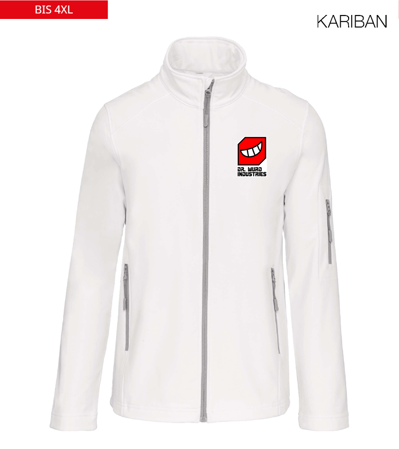 Kariban Herren Softshelljacke White "Anton"