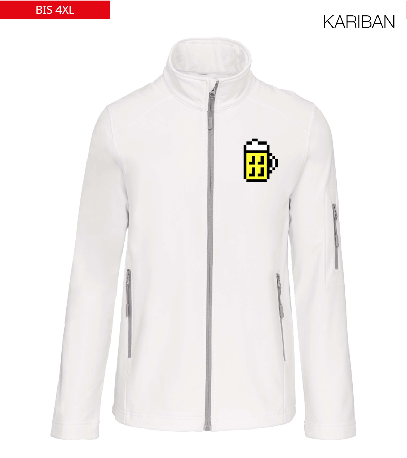 Kariban Herren Softshelljacke White "Bono"