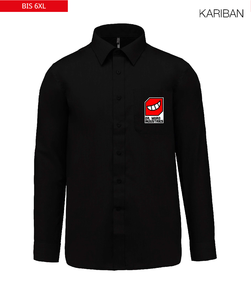 Kariban Herren Langarmhemd Black "Anton"